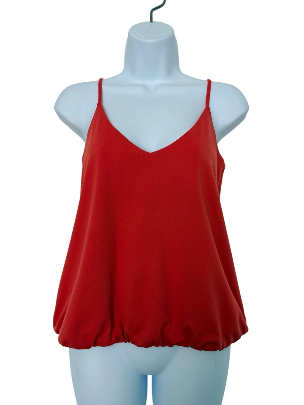 Susana Monaco Cherry Blossom Bubble Hem Cami Tank Top SzL Made in USA